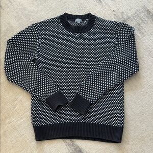 COS Mens Fisherman Knit Sweater Navy Size M